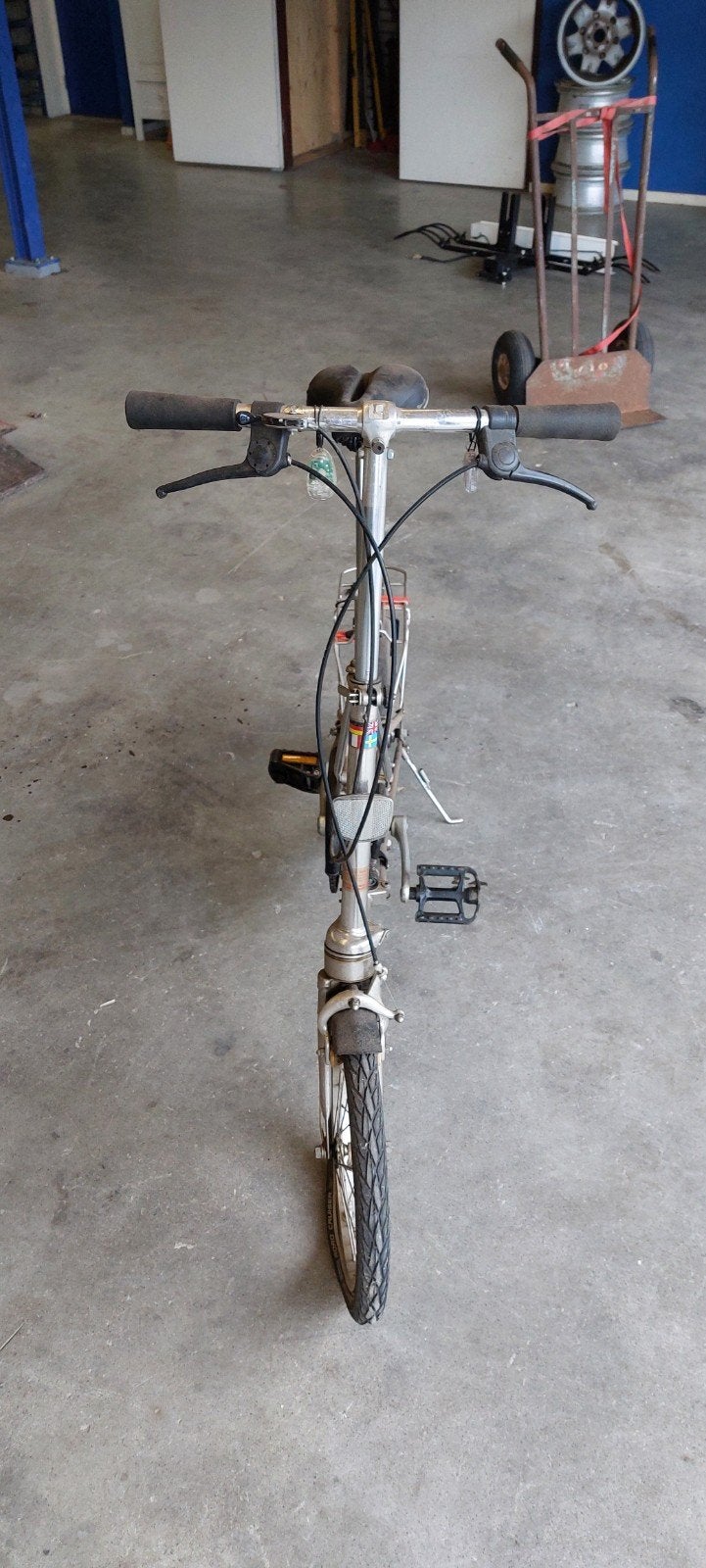 Dahon roestvrijstalen vouwfiets, Fietsen en Brommers, Fietsen | Vouwfietsen, Ophalen, 20 inch of meer, Gebruikt, Velgrem