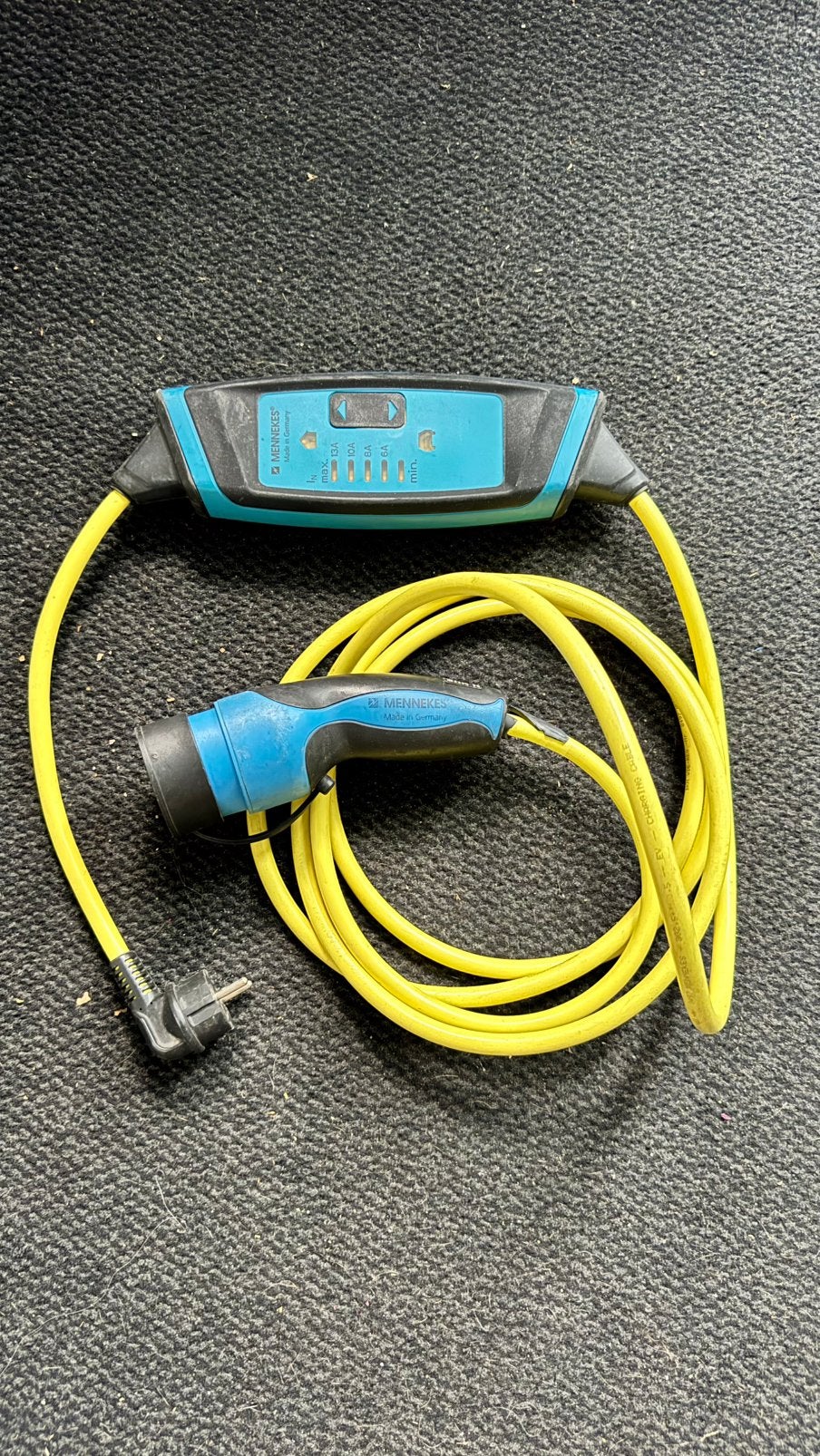 Mennekes 230V instelbare lader Type 2 + Schucko 3.6m, Ophalen of Verzenden, Gebruikt, Laadkabel