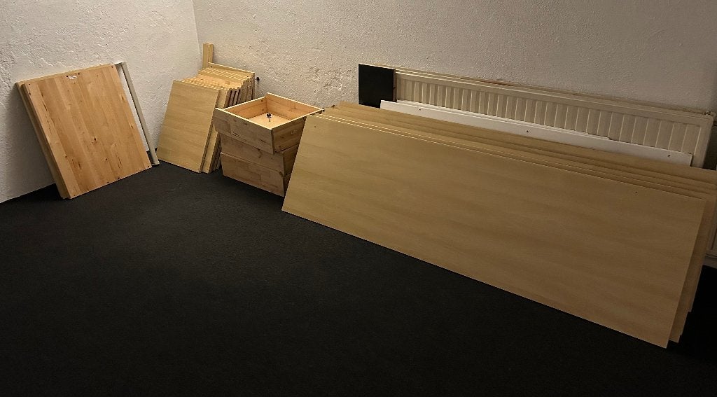 Delen van kledingkast (Pax), Ophalen, Gebruikt, Met plank(en), 150 tot 200 cm