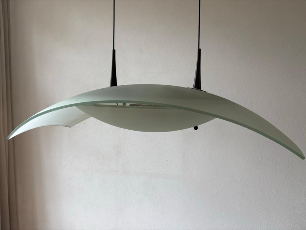 Moderne design hanglamp van Tom Kater, Huis en Inrichting, Ophalen of Verzenden, Zo goed als nieuw, Glas, 75 cm of meer