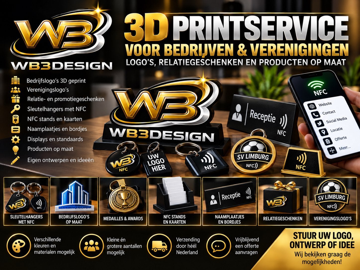 ️ 3D PRINTSERVICE VOOR BEDRIJVEN & VERENIGINGEN, Design of Ontwerp