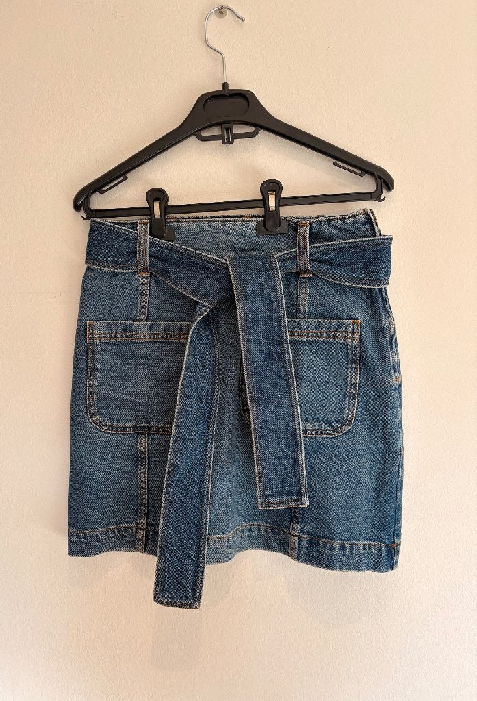 Denim mini rok Sezane - maat 36, Zo goed als nieuw, Maat 36 (S), Sezane, Boven de knie