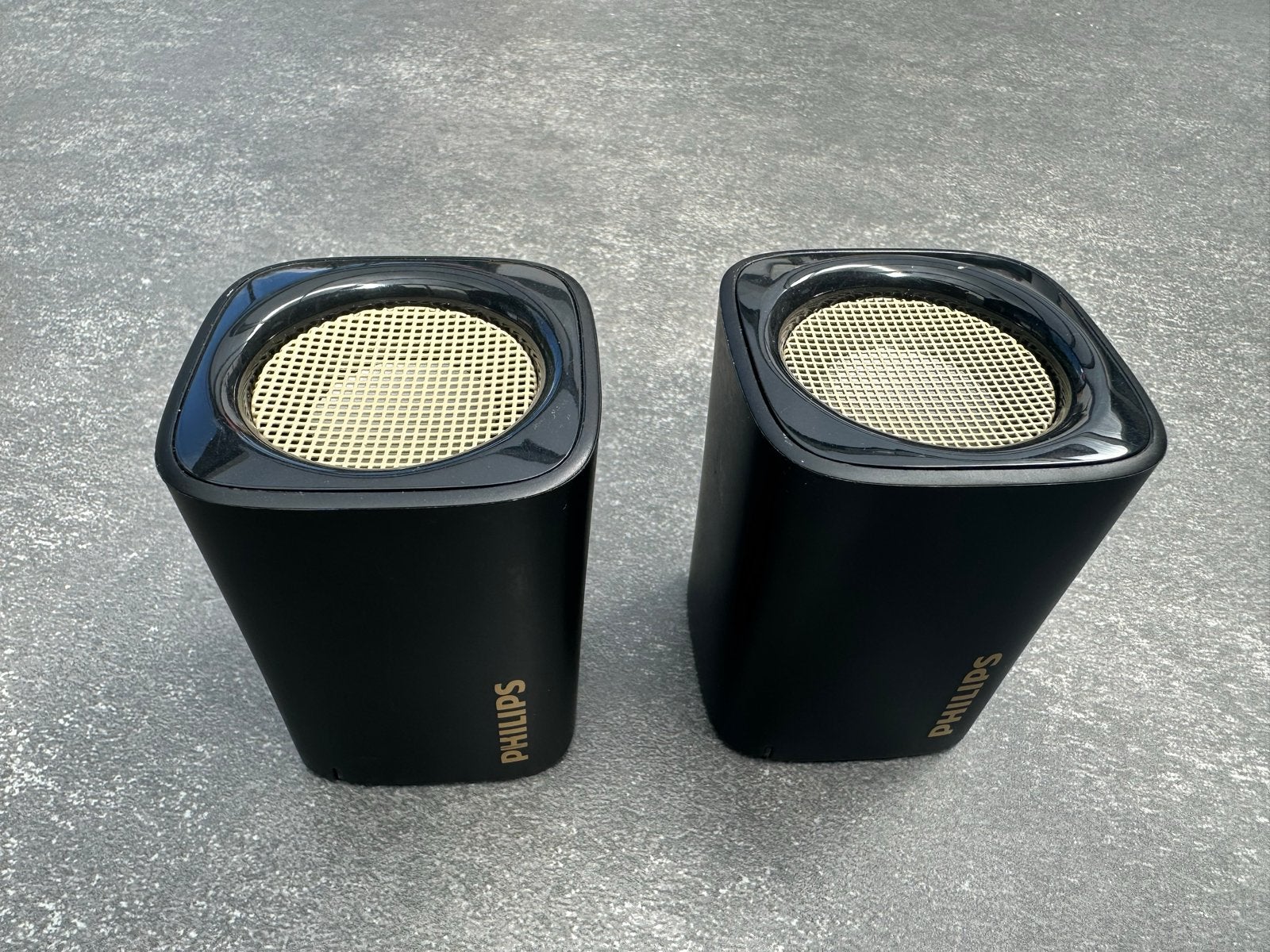 Philips BT100B/00 Draagbare Bluetooth Speakers (set van 2), Philips, Gebruikt, Ophalen of Verzenden, Draagbare speaker