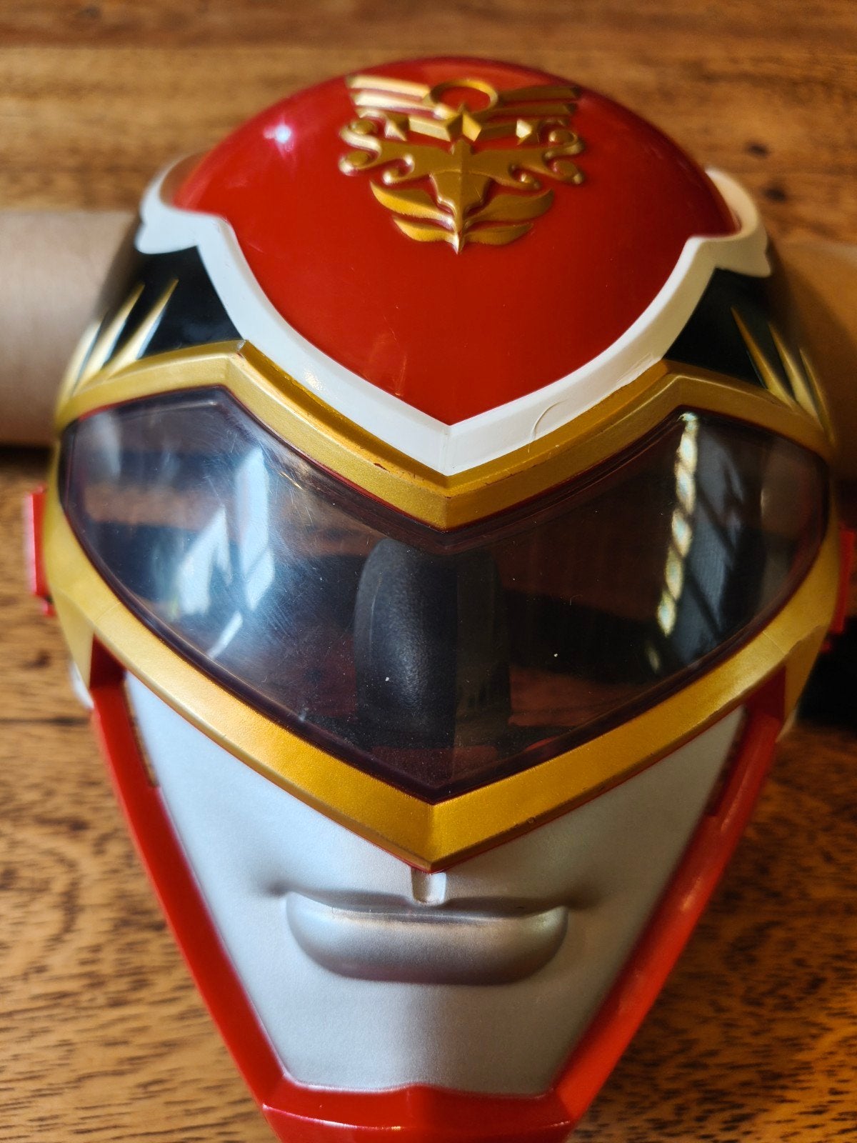 Power Rangers Megaforce Rode Ranger Masker 2012, Ophalen of Verzenden, Gebruikt, Jongen of Meisje