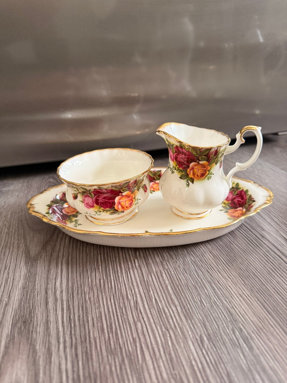 Thee/koffie setje royal albert old country roses!, Ophalen of Verzenden