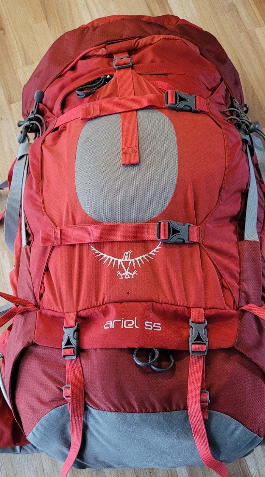 Osprey Ariel 55 Trekkingrugzak - Rood (Dames), Ophalen of Verzenden, Zo goed als nieuw, Rugzak
