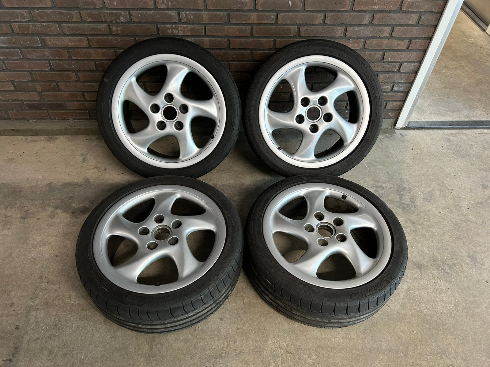 Porsche Turbo Twist velgen - holle uitgave, Auto-onderdelen, Banden en Velgen, Velg(en), Zomerbanden, 18 inch, 225 mm, Personenwagen