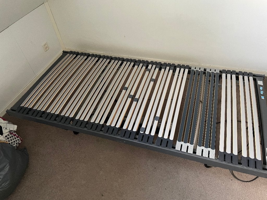 Elektrische Lattenbodem., Ophalen, Gebruikt, 90 cm, Eenpersoons