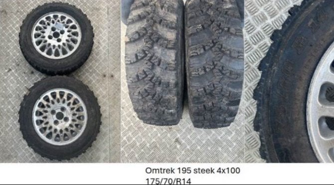 4x100 Velgen met 175/70/R14 banden, Ophalen of Verzenden, Gebruikt