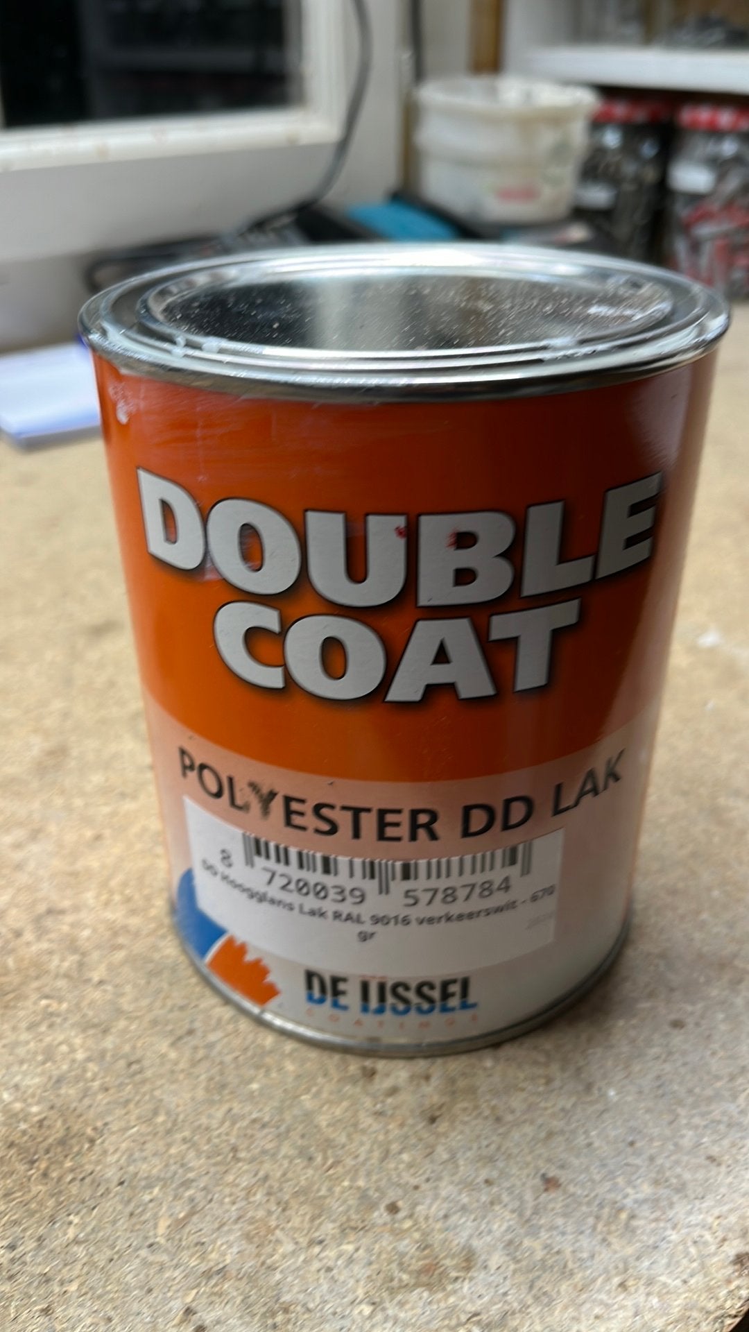 DD double coat polyester lak, Ophalen, Gebruikt, Wit, Lak