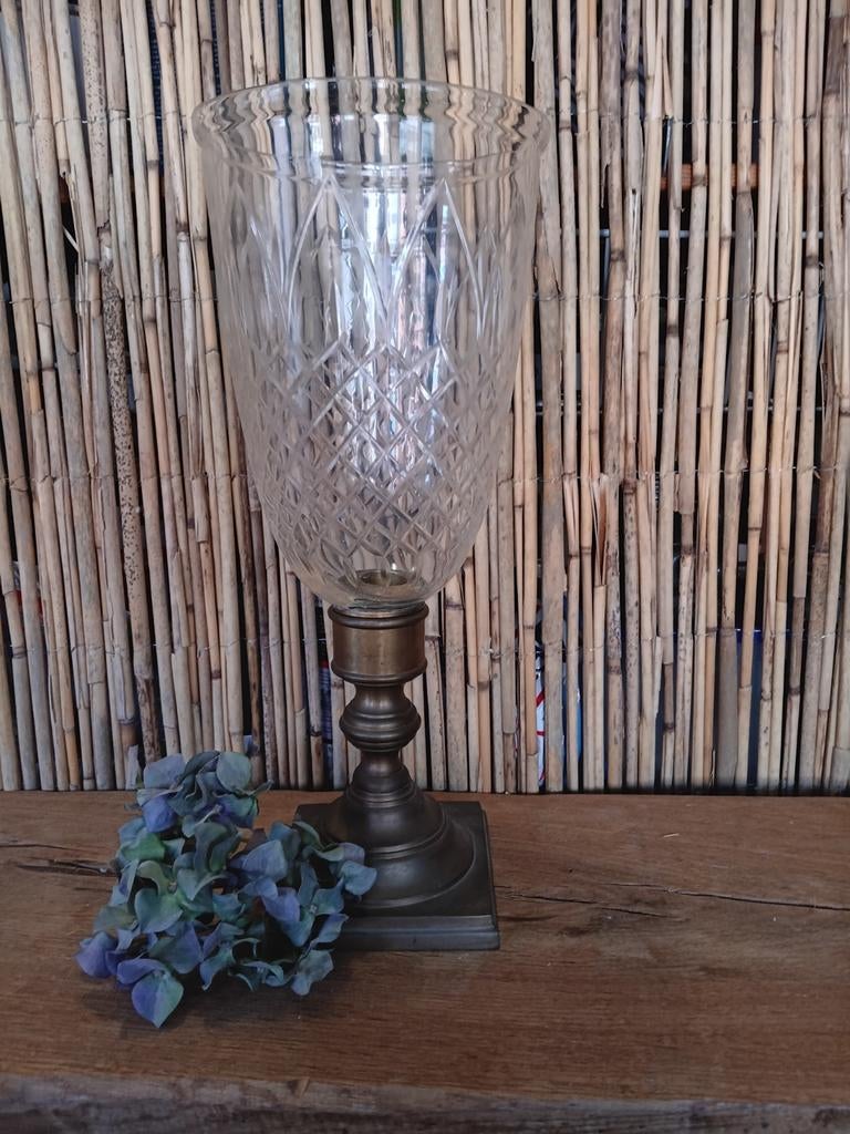 Brocante windlicht, Antiek en Kunst, Ophalen of Verzenden