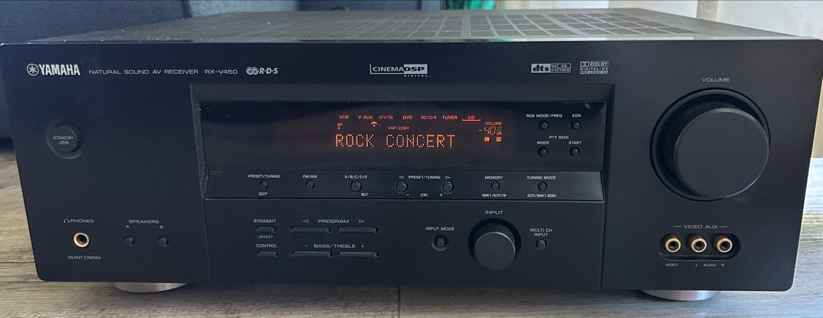 Yamaha RX-V450 AV Receiver met RDS tuner, Yamaha, Ophalen of Verzenden, Zo goed als nieuw, 60 tot 120 watt