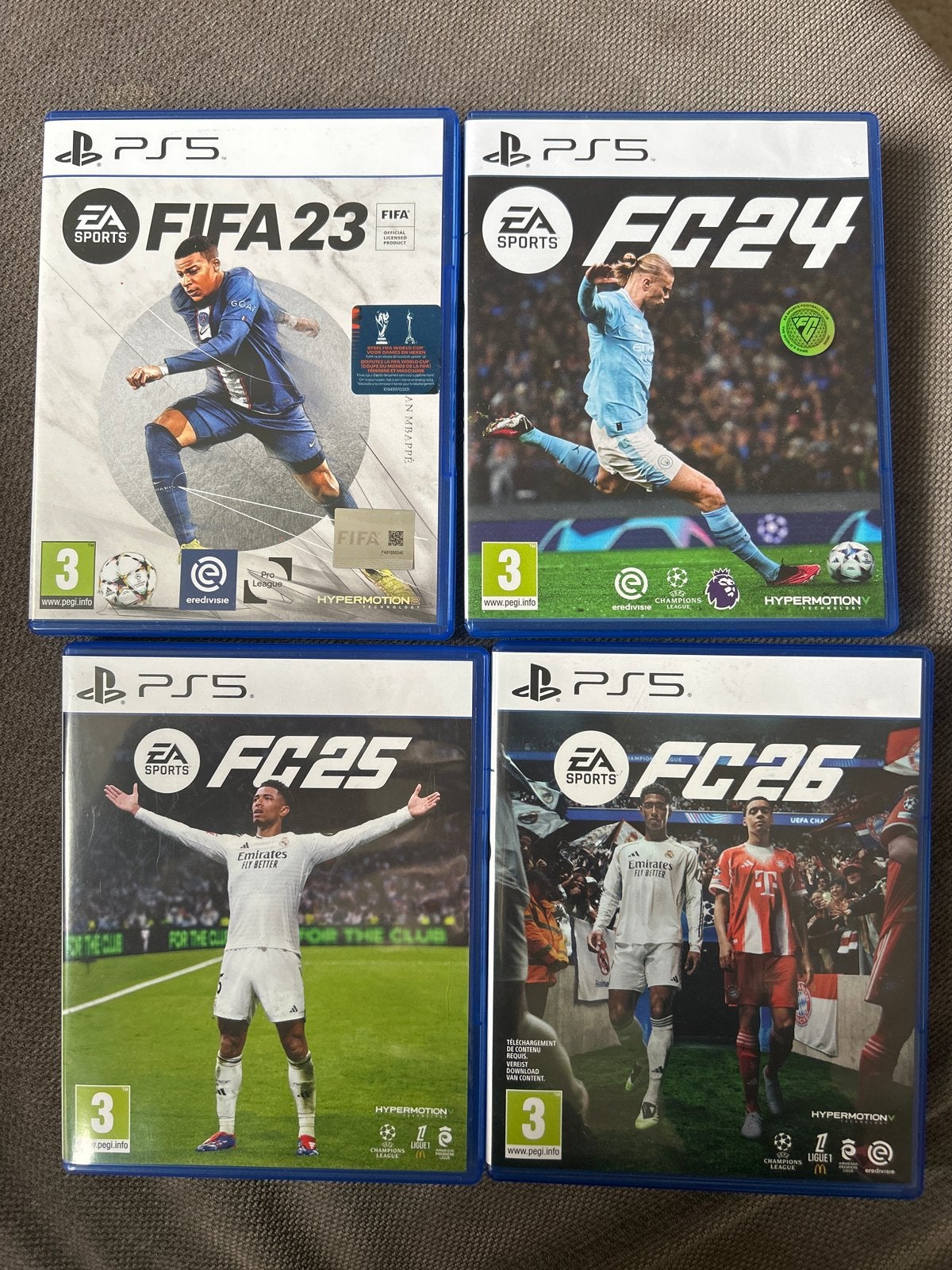 Te koop: FIFA 23, FC 24, FC 25, FC 26 voor PS5, Ophalen, Eén computer, Zo goed als nieuw, Sport