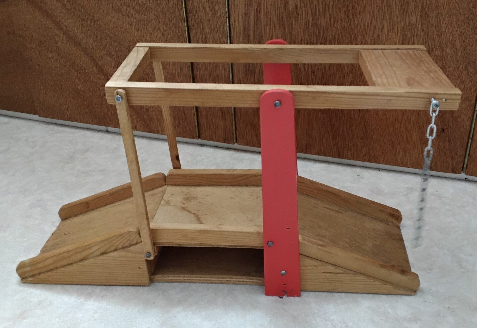 Houten wipbrug, Kinderen en Baby's, Speelgoed | Overig, Ophalen of Verzenden, Gebruikt, Jongen of Meisje