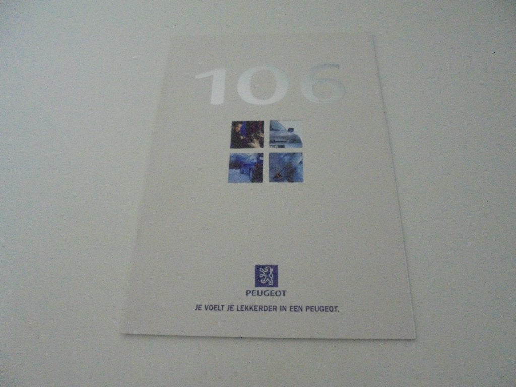 brochure Peugeot 106  1996, Ophalen of Verzenden, Nieuw, Peugeot