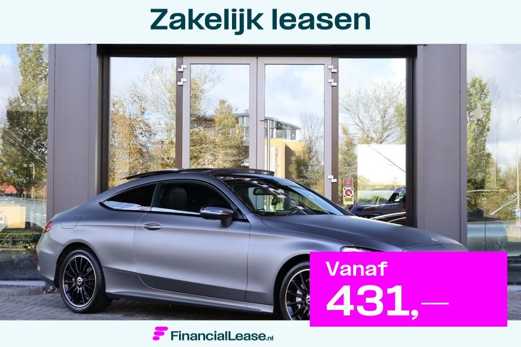 Mercedes-Benz C-Klasse C180 *AMG*NIGHT EDITION*PANO*BURMESTE, Automaat, Met garantie (alle), 4 stoelen, 1405 kg
