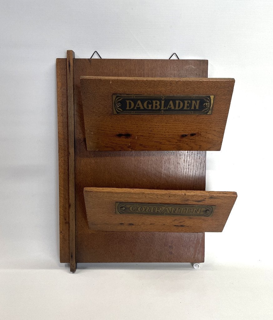 krantenhouder, tijdschrifthouder Art Deco  jaren '30 vintage, Meerdere vakken, Gebruikt, Art deco, Ophalen of Verzenden
