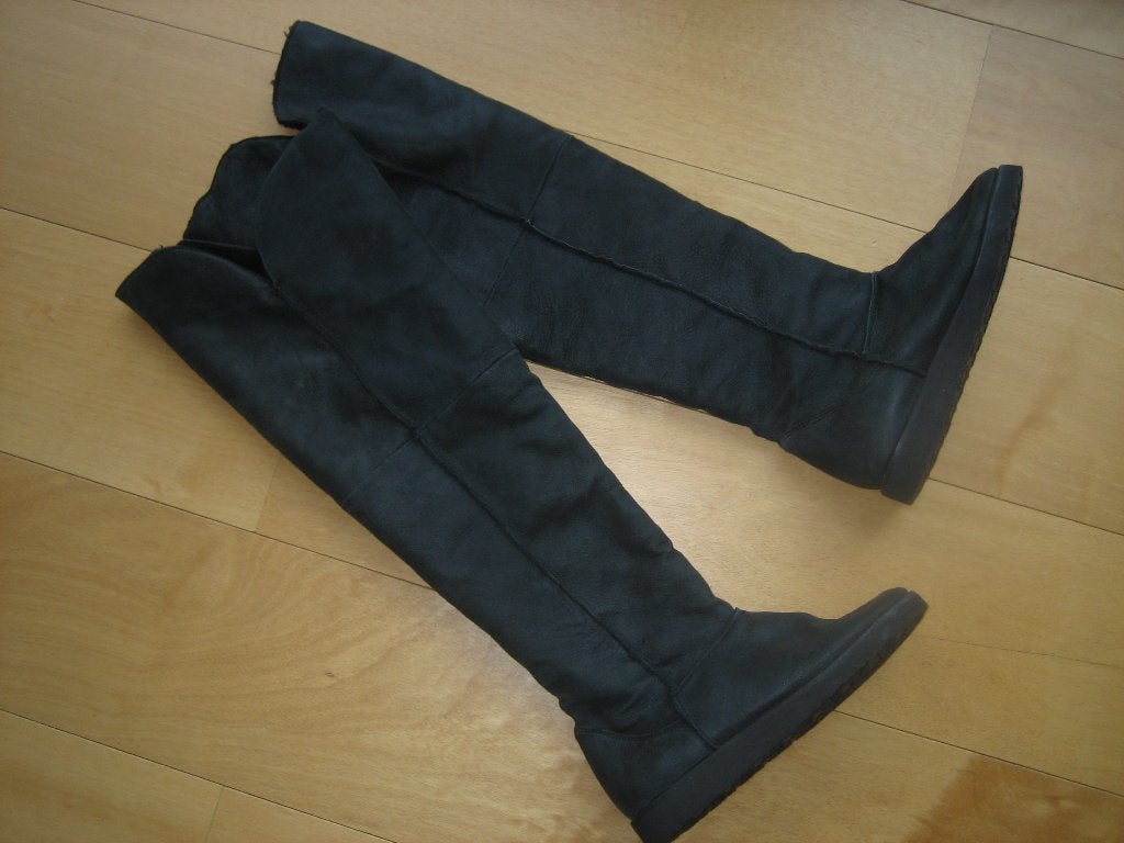 Warme groene nubuck overknees laarzen BLINK 37 Snazzeys, Hoge laarzen, Verzenden, Nieuw, Blink