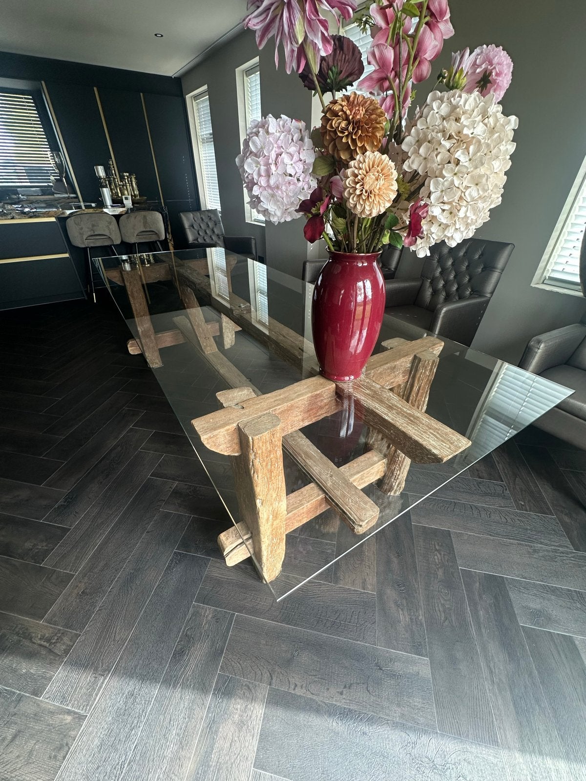 ## Unieke eettafel ##, Ophalen, Gebruikt, 100 tot 150 cm, Vijf personen of meer