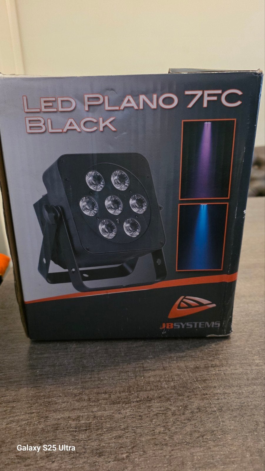 JB Systems LED Plano 7FC Black - Compacte LED projector, Muziek en Instrumenten, Licht en Laser, Ophalen of Verzenden, Zo goed als nieuw