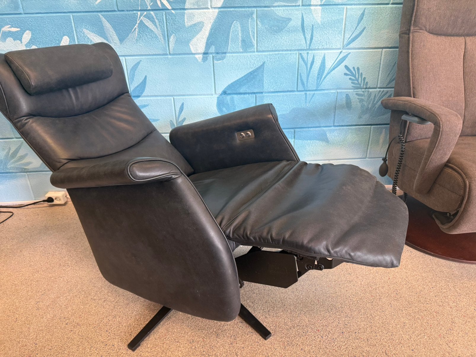 Prominent sta op stoel relax fauteuil gratis bezorging, Ophalen of Verzenden, Zo goed als nieuw, Leer, Ruim 100 fauteuils in alle kleuren en maten