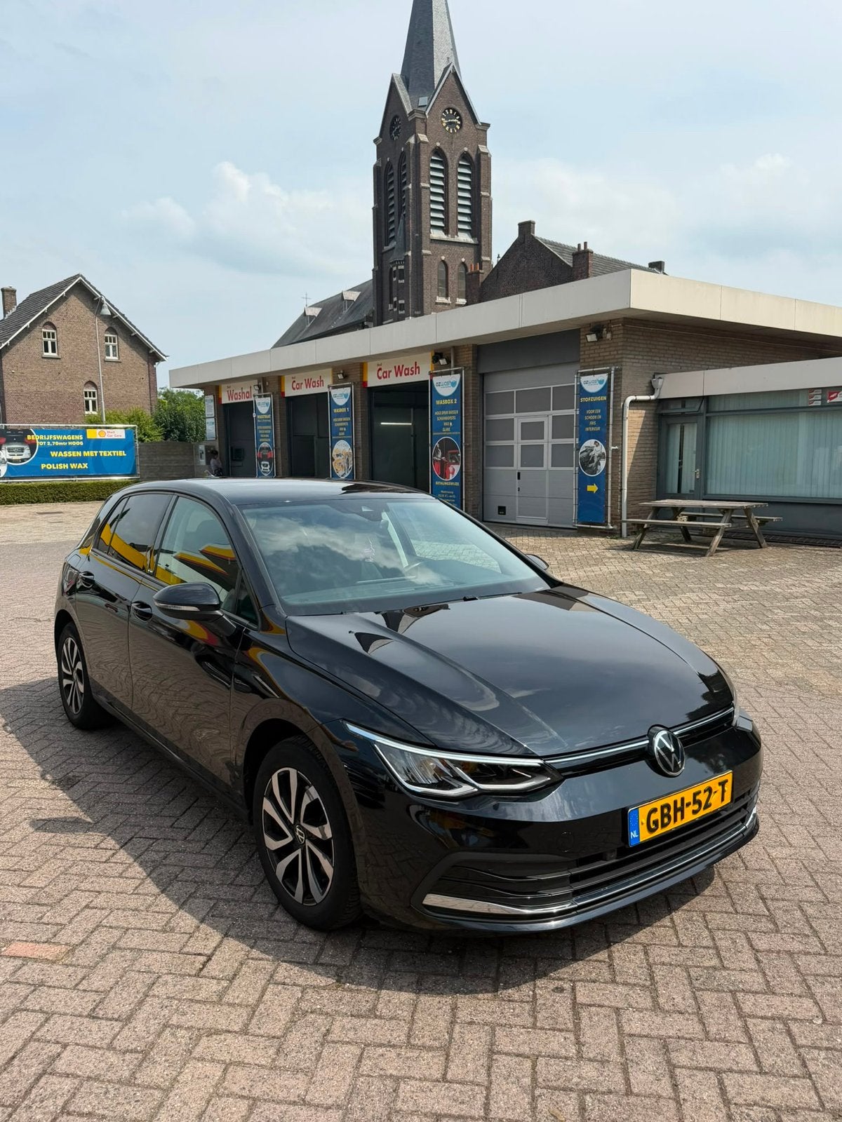 Volkswagen Golf 1.0 TSI 110pk 2021 Zwart, Auto's, Voorwielaandrijving, Zwart, 3 cilinders, Geïmporteerd