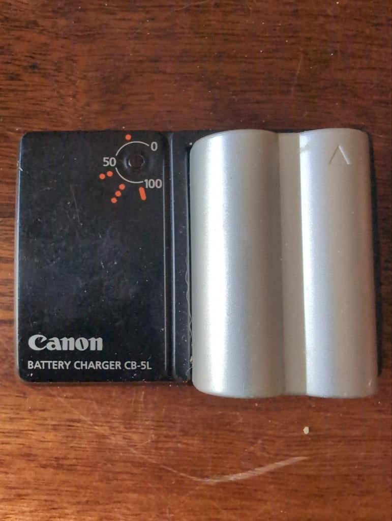 Canon CB-5L Batterijlader met accu, Ophalen of Verzenden, Gebruikt
