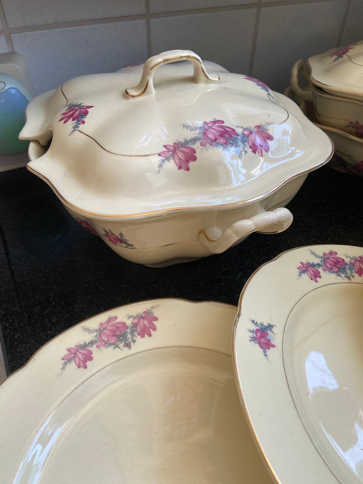 Antiek servies Gouda, Ophalen of Verzenden