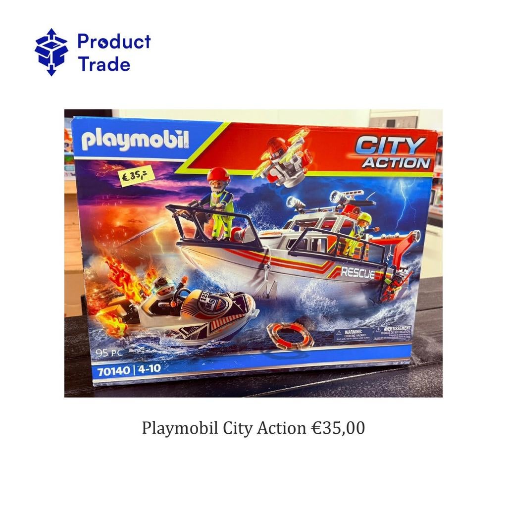 Playmobil City Action Reddingsboot met Jetski 70140, Ophalen of Verzenden, Zo goed als nieuw