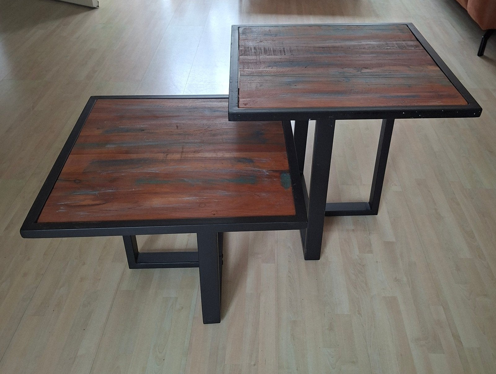 Alles compleet voor €150! eettafel, stoelen en salontafels, Ophalen of Verzenden, Rechthoekig, 50 tot 100 cm
