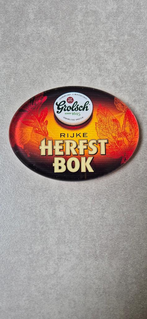 taplens, Verzamelen, Biermerken, Ophalen of Verzenden, Zo goed als nieuw, Reclamebord, Plaat of Schild, Grolsch
