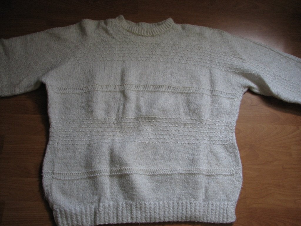 Gebreide damestrui maat 40-42, Ophalen of Verzenden, Gedragen, Maat 42/44 (L), Wit