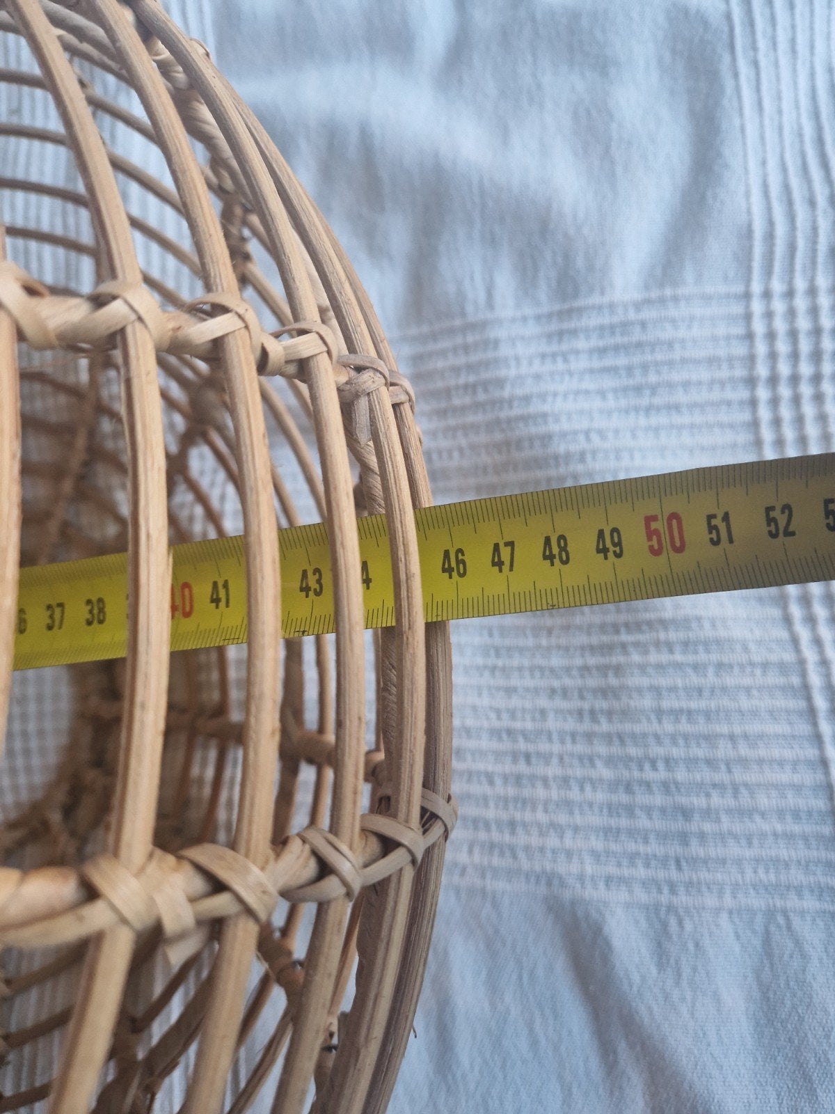 Rotan lampenkap, naturel, 46 cm diameter, Ophalen, Bohemian, Overige merken, Natuurlijk materiaal