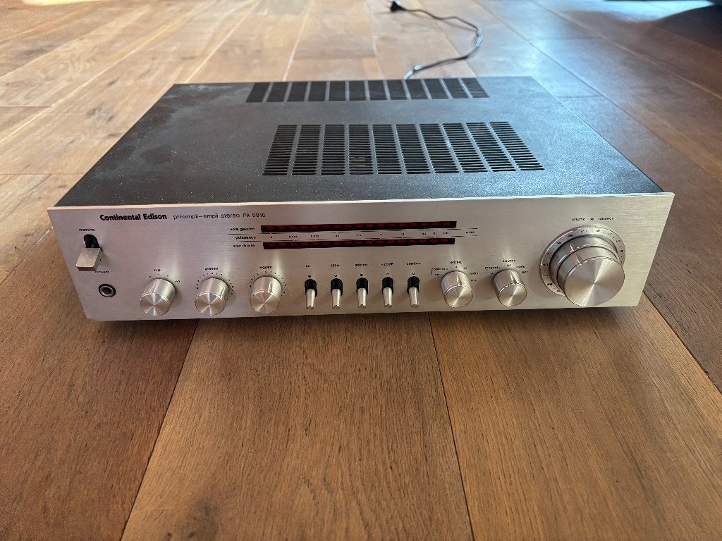 Continental Edison PA 9915 stereo versterker – vintage hifi, Overige merken, Gebruikt, Ophalen of Verzenden, Minder dan 60 watt