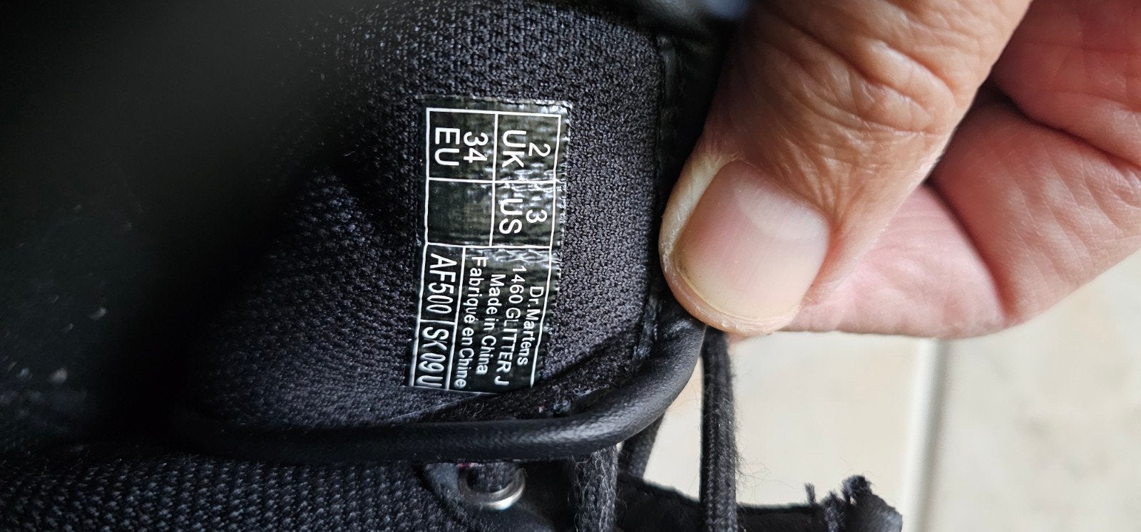 Dr. Martens Glitter Laarzen Maat 34 - Zo Goed als Nieuw, Ophalen, Dr. Martens, Meisje, Laarzen
