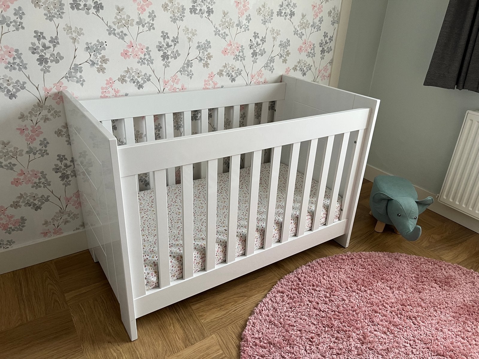 Bopita Ledikant Manhattan 120x60cm met Prenatal matras, Ophalen, Gebruikt, Minder dan 140 cm, Matras