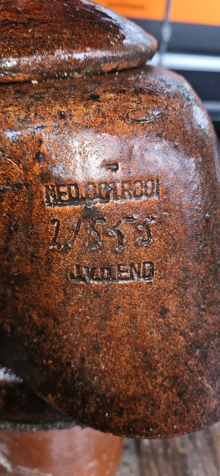 Antieke schoorsteen potten zijn er 2 - NED. OCTROOI 1855, Antiek en Kunst, Ophalen of Verzenden