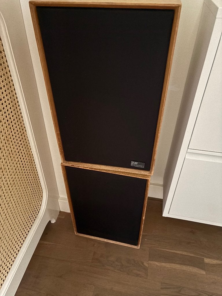 IMF compact II luidsprekers vintage, Audio, Tv en Foto, Gebruikt, Inclusief kabels, Minder dan 60 watt, Ophalen