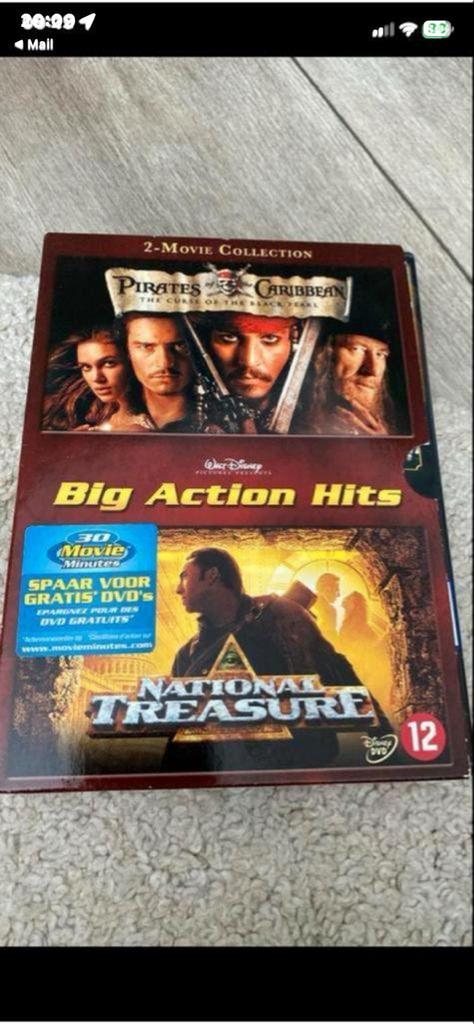 Pirates of the Caribbean & National Treasure DVD Boxset, Gebruikt, Boxset, Actie, Ophalen of Verzenden