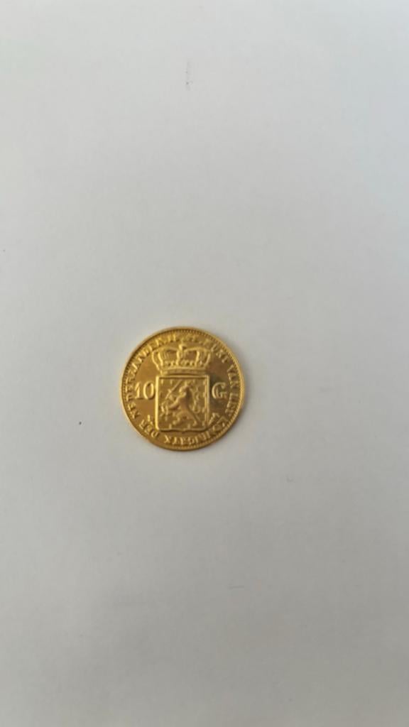 Munt koning willem 2 1842 10 gulden, Losse munt, Goud, Ophalen of Verzenden, 10 gulden