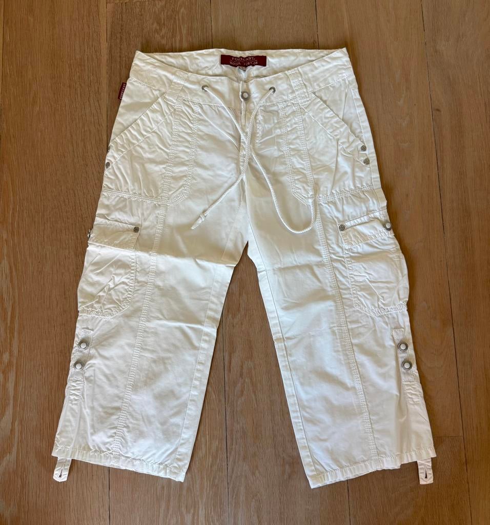 Driekwart zomer broek van Forecast maat S, Wit, Ophalen of Verzenden, Zo goed als nieuw, Driekwart