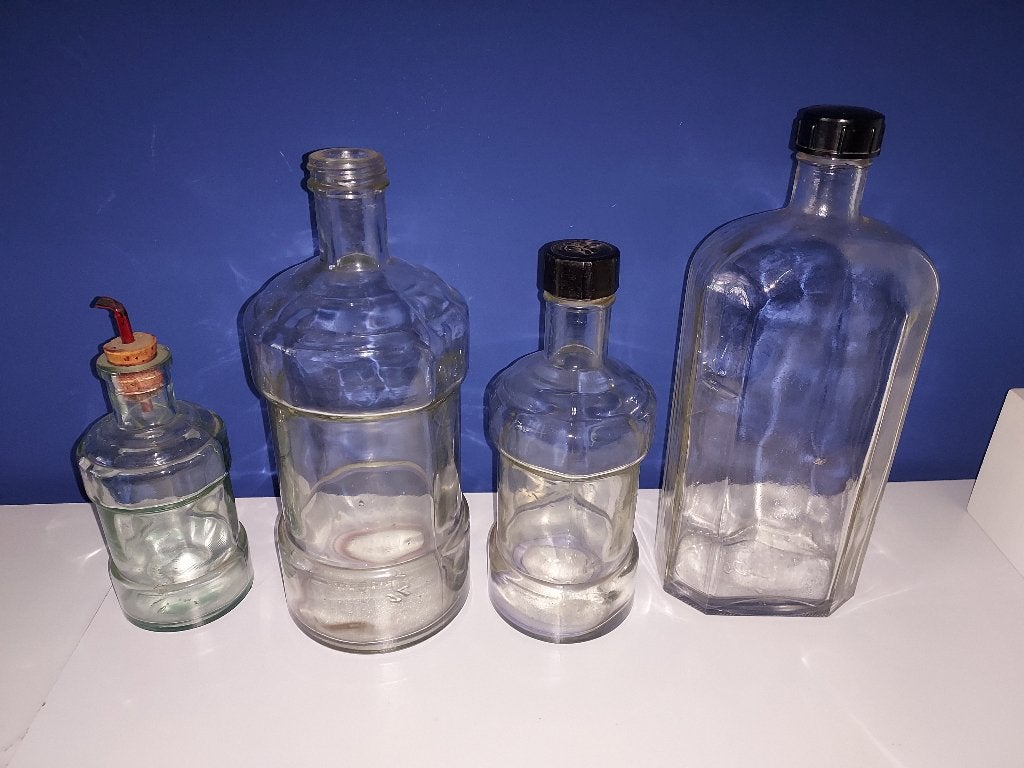 Vintage inktflessen, Ophalen