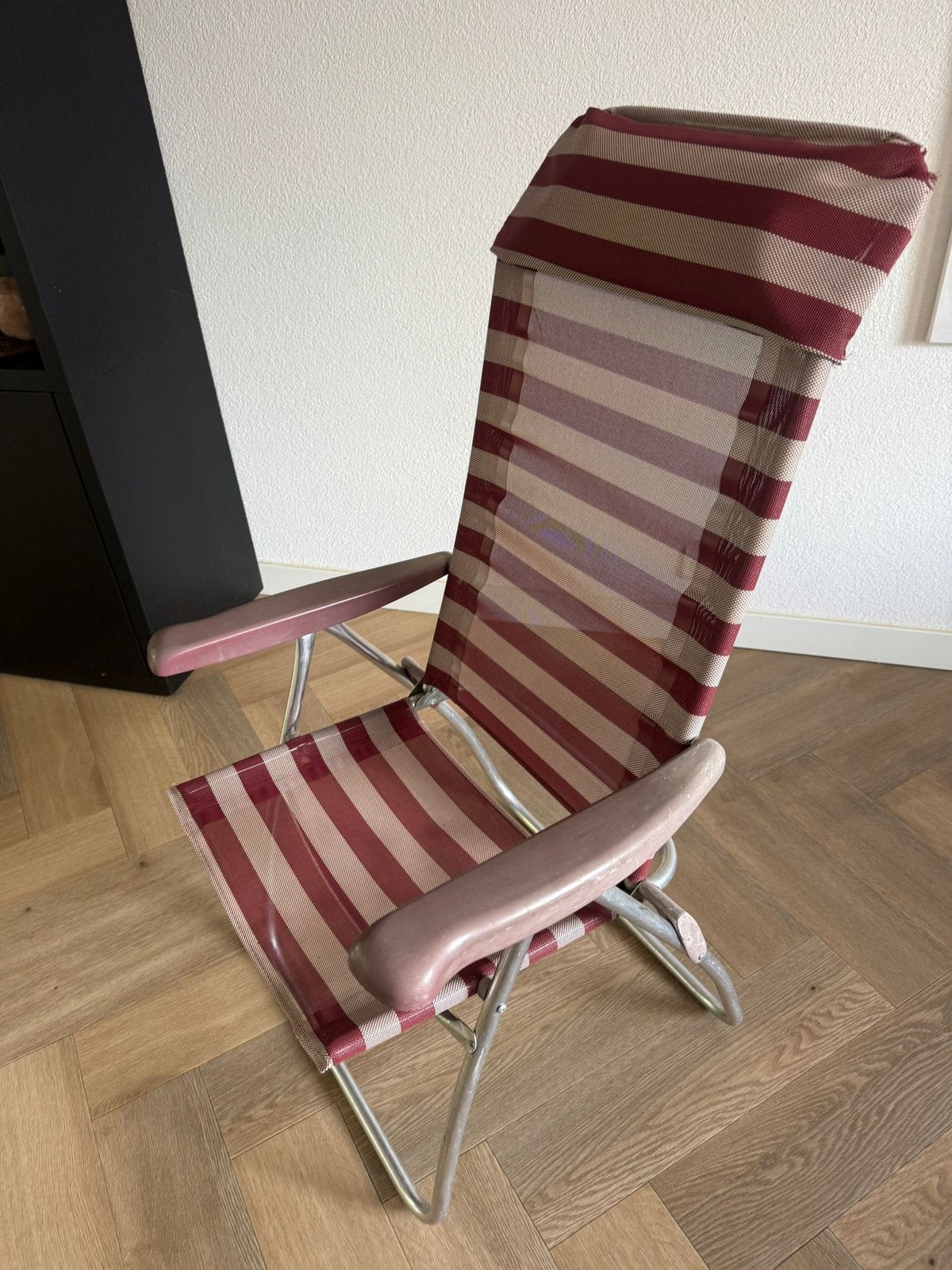 4 campingstoelen voetenbankje, Ophalen, Zo goed als nieuw, Campingstoel