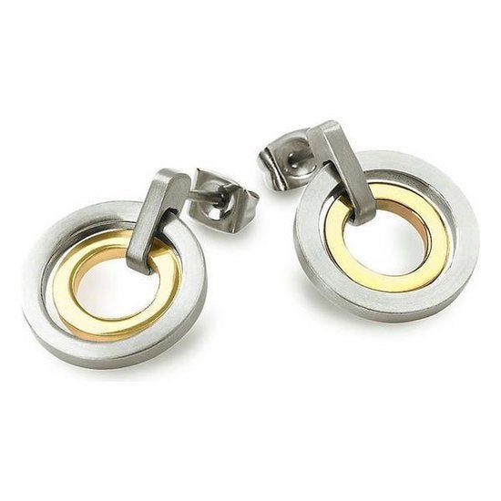 boccia titanium bicolor oorbellen, Ophalen of Verzenden, Zo goed als nieuw, Goud, Overige materialen