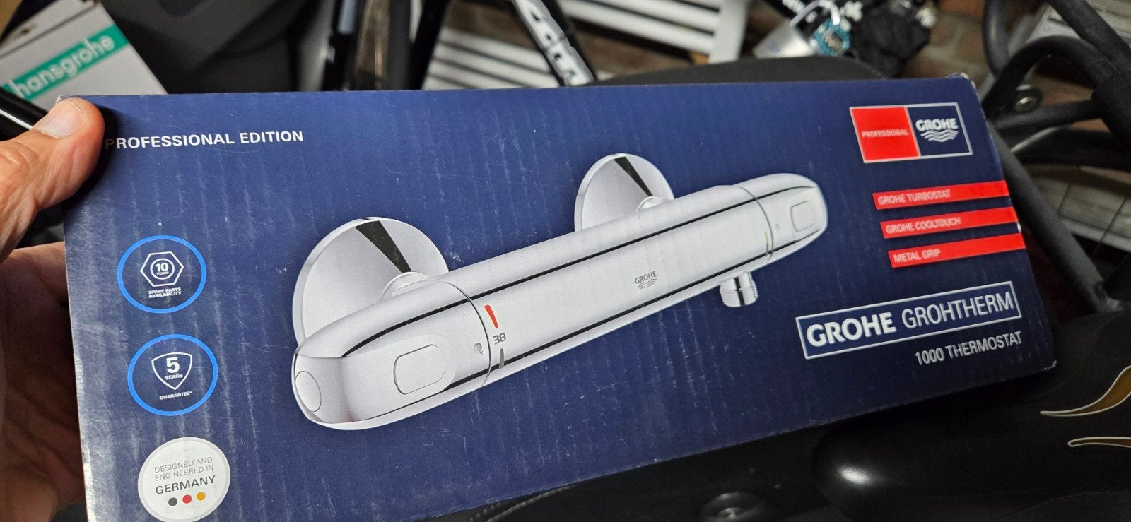 Grohe douch thermostaat type 1000 nieuw 12 cm, Ophalen of Verzenden, Nieuw, Chroom, Douche