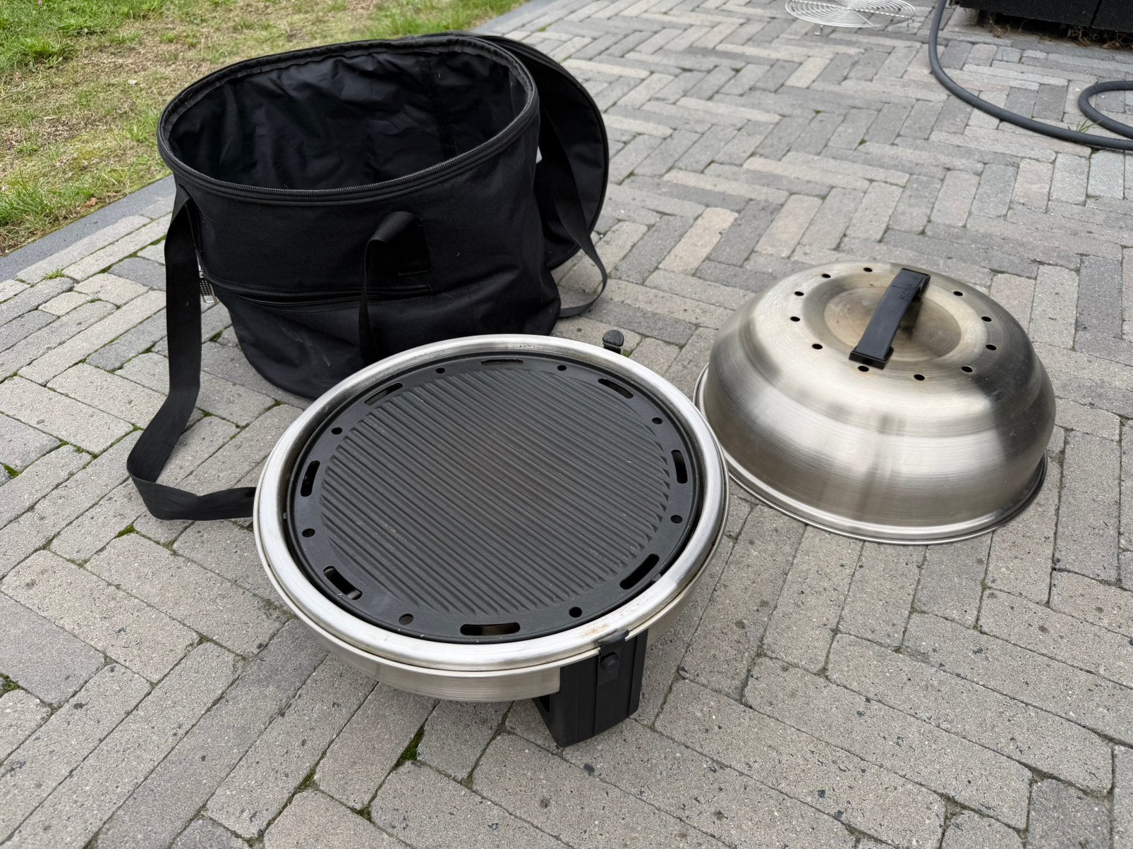 Safire Cooker BBQ met tas en rooster - RVS  boot barbeque, Ophalen of Verzenden, Gebruikt, SAfire Cookers