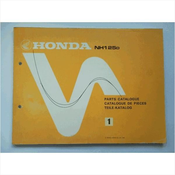 Honda NH125D Onderdelenboek 1983 #2 Engels Frans Duits, Ophalen of Verzenden, Gelezen, Honda