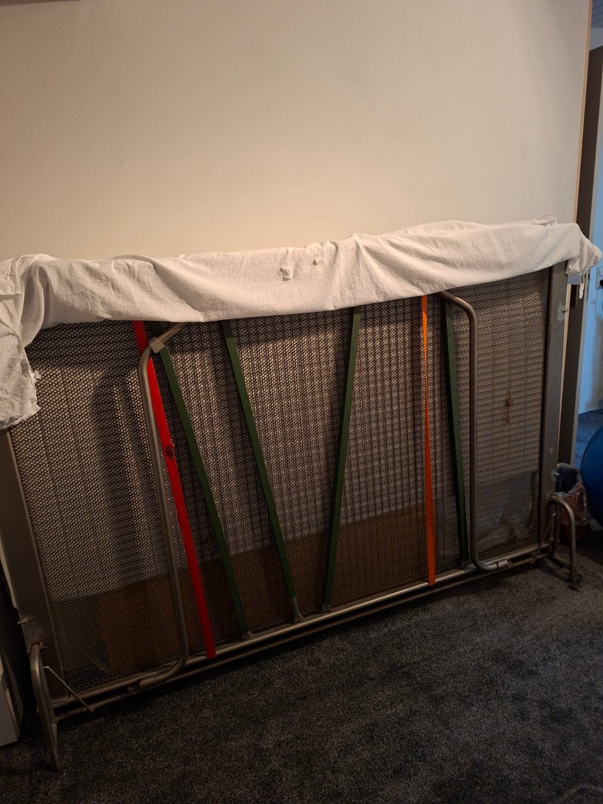 opklapbed, Ophalen, Zwart, Twijfelaar, 120 cm
