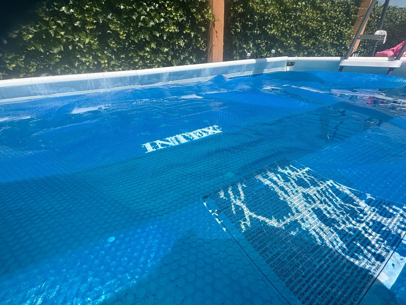 Intex afdekzeil, Ophalen, Gebruikt, 200 tot 300 cm, 80 tot 120 cm