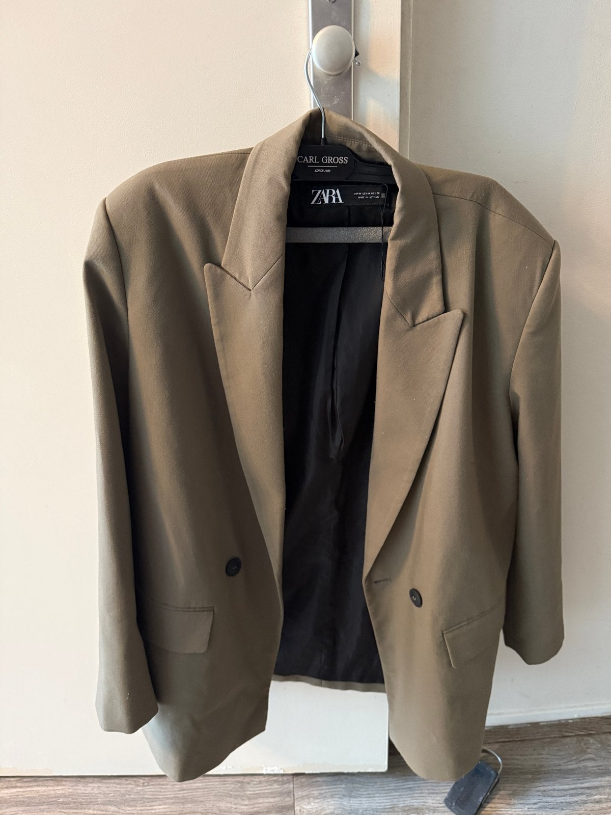Zara Blazer - Zo goed als nieuw, Maat 38/40 (M), Beige, Ophalen of Verzenden, Zo goed als nieuw